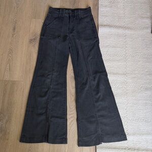 7 For All Mankind High-Waist grey Flared Jeans